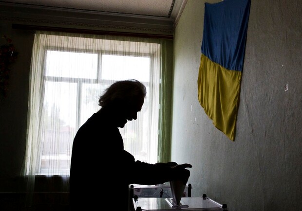 Десятки городов и сел Донецкой области проголосовать вообще не смогли. Фото Евгения Фельдмана 