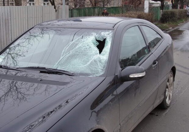 От удара пешеход погибла на месте происшествия. Фото: ГАИ Донецкой области 