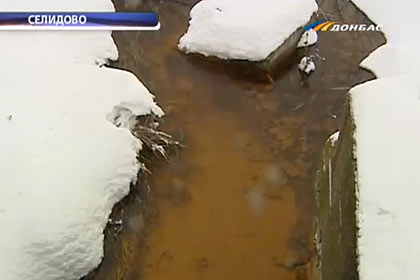 Горожане считают, что причиной стали загрязнившие реку сточные воды с местных предприятий. Принт-скрин с видео телеканала "Донбасс"