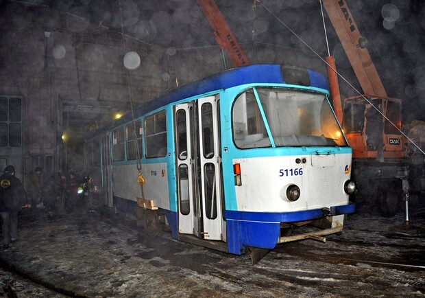 Рижские трамваи скоро выйдут на маршруты. Фото с vk.com/donbass_trans