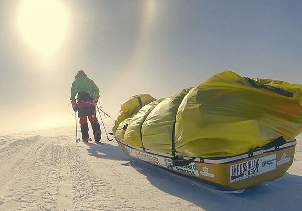 Американец Колин О’Брэйди первый в мире самостоятельно пересек Антарктиду. Фото: ВВС
